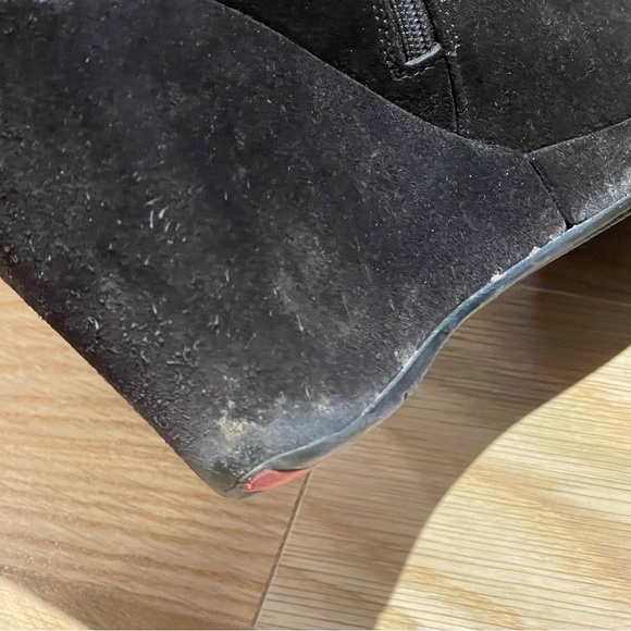 Prada Sport Brown Suede Ankle Sock Wedge Boots - Size 8 - Picture 9 of 16